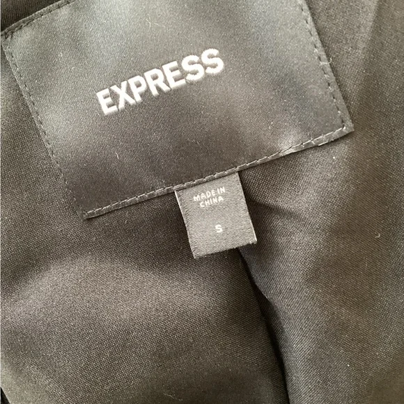 Express NWT Sequin One Button Trench Coat Bronze Brown Size Small - Picture 7 of 10